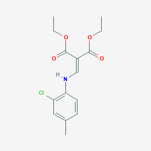 molecular formula C15H18ClNO4 B2516129 Diethyl 2-[(2-chloro-4-methylanilino)methylene]malonate CAS No. 103976-15-4