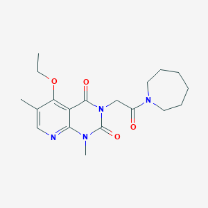 3-(2-(azepan-1-yl)-2-oxoethyl)-5-ethoxy-1,6-dimethylpyrido[2,3-d]pyrimidine-2,4(1H,3H)-dione