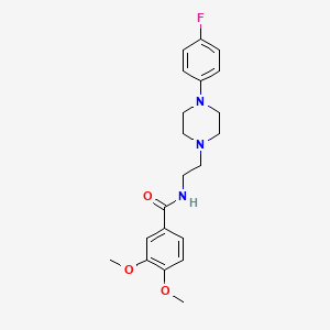 N-(2-(4-(4-fluorophenyl)piperazin-1-yl)ethyl)-3,4-dimethoxybenzamide