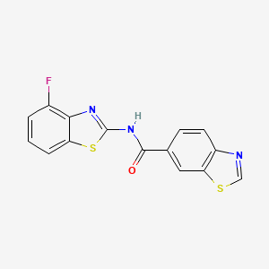 N-(4-fluorobenzo[d]thiazol-2-yl)benzo[d]thiazole-6-carboxamide
