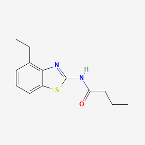 molecular formula C13H16N2OS B2516143 N-(4-ethyl-1,3-benzothiazol-2-yl)butanamide CAS No. 892850-62-3