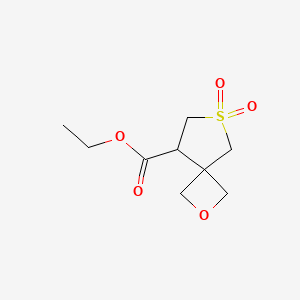 molecular formula C9H14O5S B2516144 Ethyl 6,6-dioxo-2-oxa-6lambda6-thiaspiro[3.4]octane-8-carboxylate CAS No. 2460750-58-5