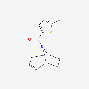 molecular formula C13H15NOS B2516145 (1R,5S)-8-azabicyclo[3.2.1]oct-2-en-8-yl(5-methylthiophen-2-yl)methanone CAS No. 1797904-82-5