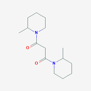 molecular formula C15H26N2O2 B2516155 1,3-Bis(2-methylpiperidin-1-yl)propane-1,3-dione CAS No. 726154-82-1