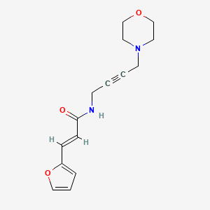 (E)-3-(furan-2-yl)-N-(4-morpholinobut-2-yn-1-yl)acrylamide