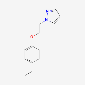 molecular formula C13H16N2O B2516172 2-(1H-pyrazol-1-yl)éthyl éther de 4-éthylphényle CAS No. 956204-47-0