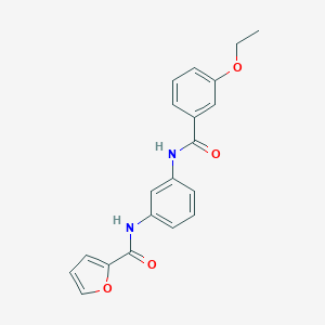 molecular formula C20H18N2O4 B251622 N-{3-[(3-ethoxybenzoyl)amino]phenyl}-2-furamide 