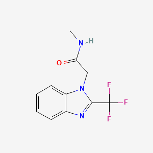 N-methyl-2-[2-(trifluoromethyl)-1H-1,3-benzimidazol-1-yl]acetamide