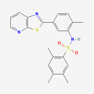 2,4,5-trimethyl-N-(2-methyl-5-(thiazolo[5,4-b]pyridin-2-yl)phenyl)benzenesulfonamide