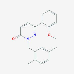 molecular formula C20H20N2O2 B2516268 2-(2,5-dimethylbenzyl)-6-(2-methoxyphenyl)pyridazin-3(2H)-one CAS No. 922929-36-0