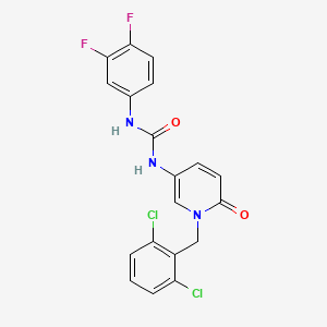 N-[1-(2,6-dichlorobenzyl)-6-oxo-1,6-dihydro-3-pyridinyl]-N'-(3,4-difluorophenyl)urea
