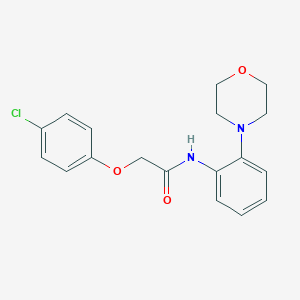 molecular formula C18H19ClN2O3 B251628 2-(4-chlorophenoxy)-N-(2-morpholin-4-ylphenyl)acetamide 