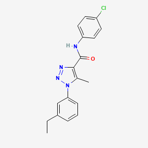 N-(4-chlorophenyl)-1-(3-ethylphenyl)-5-methyl-1H-1,2,3-triazole-4-carboxamide