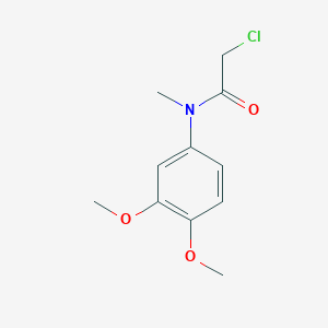 molecular formula C11H14ClNO3 B2516282 2-Chloro-N-(3,4-dimethoxyphenyl)-N-methylacetamide CAS No. 1225557-88-9