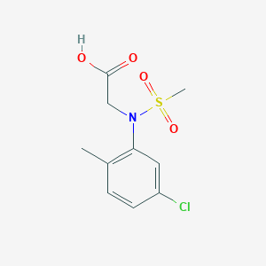 molecular formula C10H12ClNO4S B2516285 N-(5-chloro-2-methylphenyl)-N-(methylsulfonyl)glycine CAS No. 362715-18-2