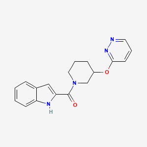 (1H-indol-2-yl)(3-(pyridazin-3-yloxy)piperidin-1-yl)methanone