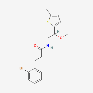 3-(2-bromophenyl)-N-(2-methoxy-2-(5-methylthiophen-2-yl)ethyl)propanamide