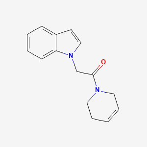 molecular formula C15H16N2O B2516305 1-(3,6-Dihydro-2H-pyridin-1-yl)-2-indol-1-ylethanone CAS No. 2320822-15-7