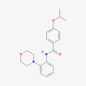 molecular formula C20H24N2O3 B251631 4-isopropoxy-N-[2-(4-morpholinyl)phenyl]benzamide 