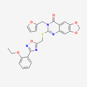 molecular formula C25H20N4O6S B2516318 1-甲基-3-(2-吗啉-4-基乙基)-7-(2-噻吩基)嘧啶并[4,5-d]嘧啶-2,4(1H,3H)-二酮 CAS No. 1115970-68-7