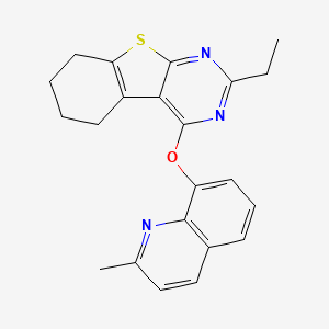 2-Ethyl-4-(2-methylquinolin-8-yl)oxy-5,6,7,8-tetrahydro-[1]benzothiolo[2,3-d]pyrimidine