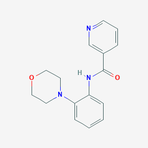 molecular formula C16H17N3O2 B251633 N-[2-(4-morpholinyl)phenyl]nicotinamide 