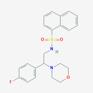 molecular formula C22H23FN2O3S B2516353 N-(2-(4-fluorophenyl)-2-morpholinoethyl)naphthalene-1-sulfonamide CAS No. 920379-41-5