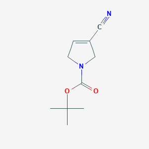 molecular formula C10H14N2O2 B2516367 Tert-butyl 3-cyano-2,5-dihydropyrrole-1-carboxylate CAS No. 1353629-54-5