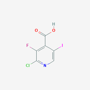 molecular formula C6H2ClFINO2 B2516371 2-氯-3-氟-5-碘异烟酸 CAS No. 2219379-36-7