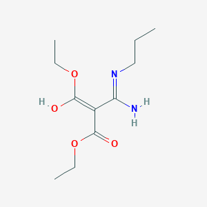 molecular formula C11H20N2O4 B2516382 Diethyl [amino(propylamino)methylidene]propanedioate CAS No. 40657-67-8
