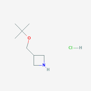 3-[(2-Methylpropan-2-yl)oxymethyl]azetidine;hydrochloride