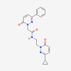 N-(2-(3-cyclopropyl-6-oxopyridazin-1(6H)-yl)ethyl)-2-(6-oxo-3-phenylpyridazin-1(6H)-yl)acetamide