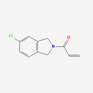 molecular formula C11H10ClNO B2516439 1-(5-Chloro-1,3-dihydroisoindol-2-yl)prop-2-en-1-one CAS No. 2185980-58-7