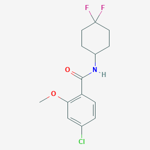 4-chloro-N-(4,4-difluorocyclohexyl)-2-methoxybenzamide