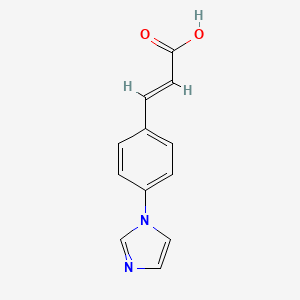 molecular formula C12H10N2O2 B2516459 (E)-3-(4-(1H-咪唑-1-基)苯基)丙烯酸 CAS No. 199679-03-3