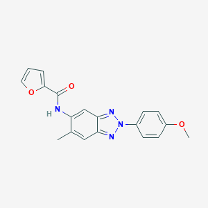 N-[2-(4-methoxyphenyl)-6-methyl-2H-1,2,3-benzotriazol-5-yl]-2-furamide