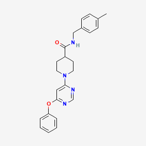 N-(4-methylbenzyl)-1-(6-phenoxypyrimidin-4-yl)piperidine-4-carboxamide