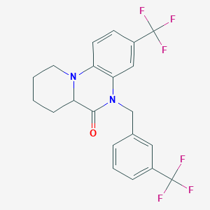 3-(trifluoromethyl)-5-[3-(trifluoromethyl)benzyl]-7,8,9,10-tetrahydro-5H-pyrido[1,2-a]quinoxalin-6(6aH)-one