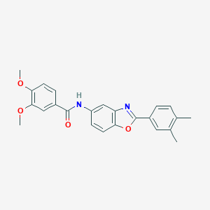 molecular formula C24H22N2O4 B251649 N-[2-(3,4-dimethylphenyl)-1,3-benzoxazol-5-yl]-3,4-dimethoxybenzamide 