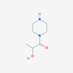 molecular formula C7H14N2O2 B025165 2-羟基-1-(哌嗪-1-基)丙انون CAS No. 100500-89-8