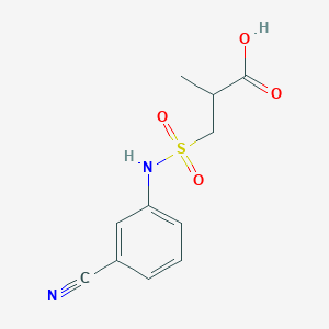 3-[(3-Cyanoanilino)sulfonyl]-2-methylpropanoic acid