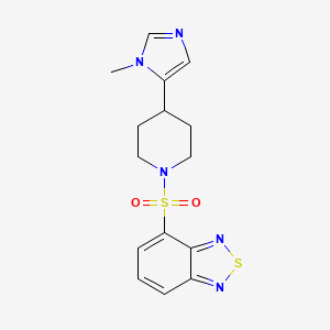 4-{[4-(1-methyl-1H-imidazol-5-yl)piperidin-1-yl]sulfonyl}-2,1,3-benzothiadiazole