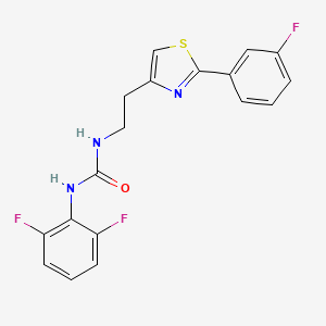 1-(2,6-Difluorophenyl)-3-(2-(2-(3-fluorophenyl)thiazol-4-yl)ethyl)urea
