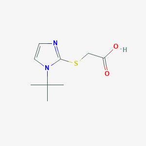 2-[(1-tert-butyl-1H-imidazol-2-yl)sulfanyl]acetic acid