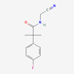 molecular formula C12H13FN2O B2516536 N-(cyanomethyl)-2-(4-fluorophenyl)-2-methylpropanamide CAS No. 2093620-60-9