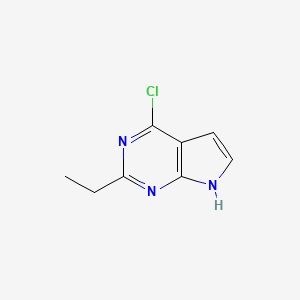 7H-Pyrrolo[2,3-d]pyrimidine, 4-chloro-2-ethyl-