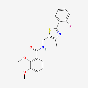 N-((2-(2-fluorophenyl)-4-methylthiazol-5-yl)methyl)-2,3-dimethoxybenzamide