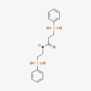 3-(phenylsulfonyl)-N-[2-(phenylsulfonyl)ethyl]propanamide