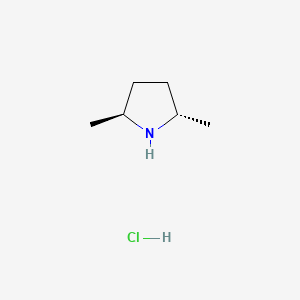 molecular formula C6H14ClN B2516595 (2S,5S)-2,5-Dimethylpyrrolidine hydrochloride CAS No. 114143-75-8; 138133-34-3