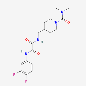 N1-(3,4-difluorophenyl)-N2-((1-(dimethylcarbamoyl)piperidin-4-yl)methyl)oxalamide